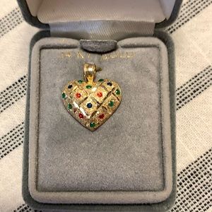 14K Gold Heart Pendant